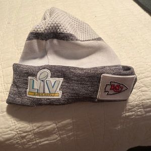 Official New Era Kansas City Chiefs Super Bowl LV Sideline Cuff Beanie Hat